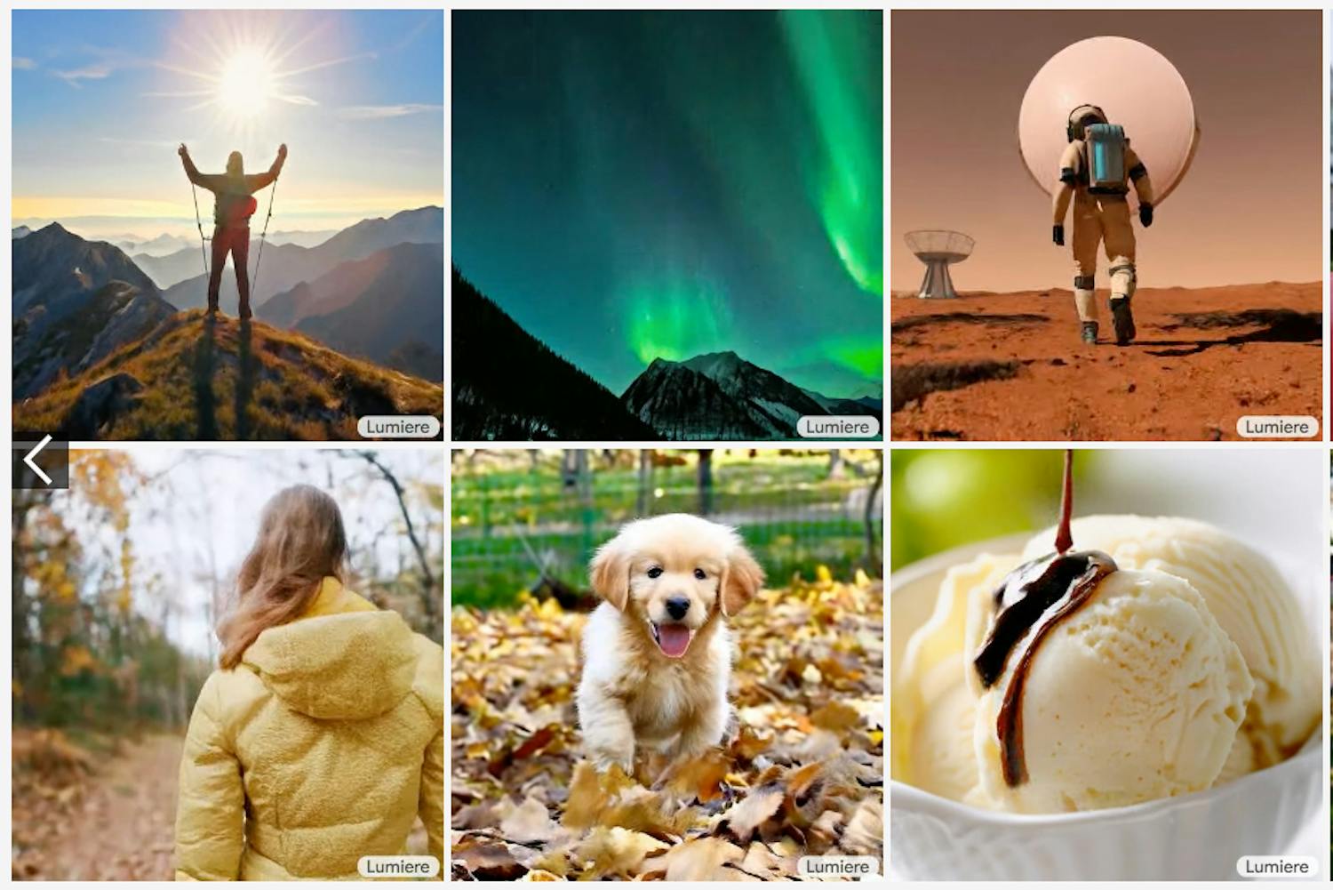 Google Lumiere Videobillederne er troværdige, men det de viser har aldrig fundet sted i virkeligheden.